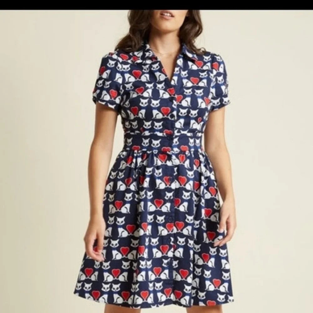 Modcloth Cat Dress - Picture 3 of 3